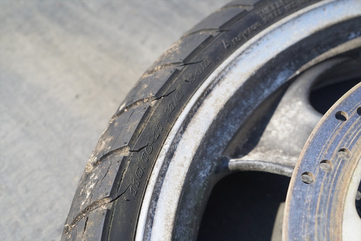 0 Balius ZR250A* переднее колесо оригинальный 17×3.00 *1 type Kawasaki BALIUS* осмотр ) Balius ZX250CE ZR250B GSX250FX Balius 2*6R080243