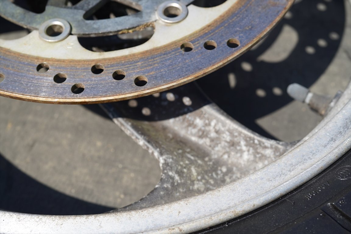 0 Balius ZR250A* переднее колесо оригинальный 17×3.00 *1 type Kawasaki BALIUS* осмотр ) Balius ZX250CE ZR250B GSX250FX Balius 2*6R080243