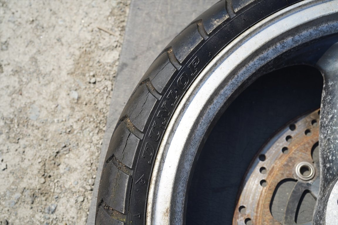 0 Balius ZR250A* переднее колесо оригинальный 17×3.00 *1 type Kawasaki BALIUS* осмотр ) Balius ZX250CE ZR250B GSX250FX Balius 2*6R080243