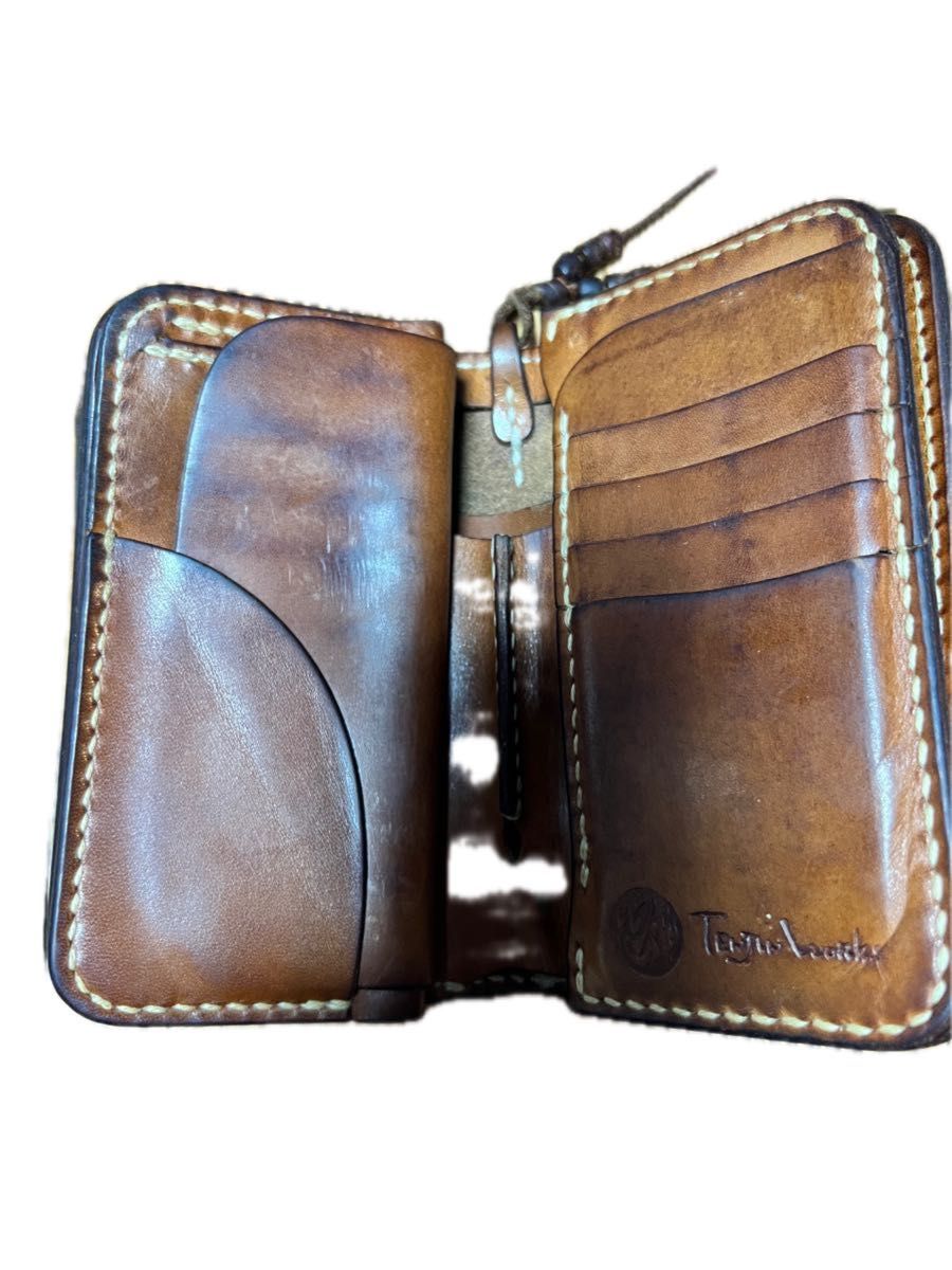 天神ワークス ミドルウォレット MW01 (MIDDLE WALLET 01) ヌメ 天神ワークス ミドルウォレット MW01 (MIDDLE WALLET 01) ヌメ