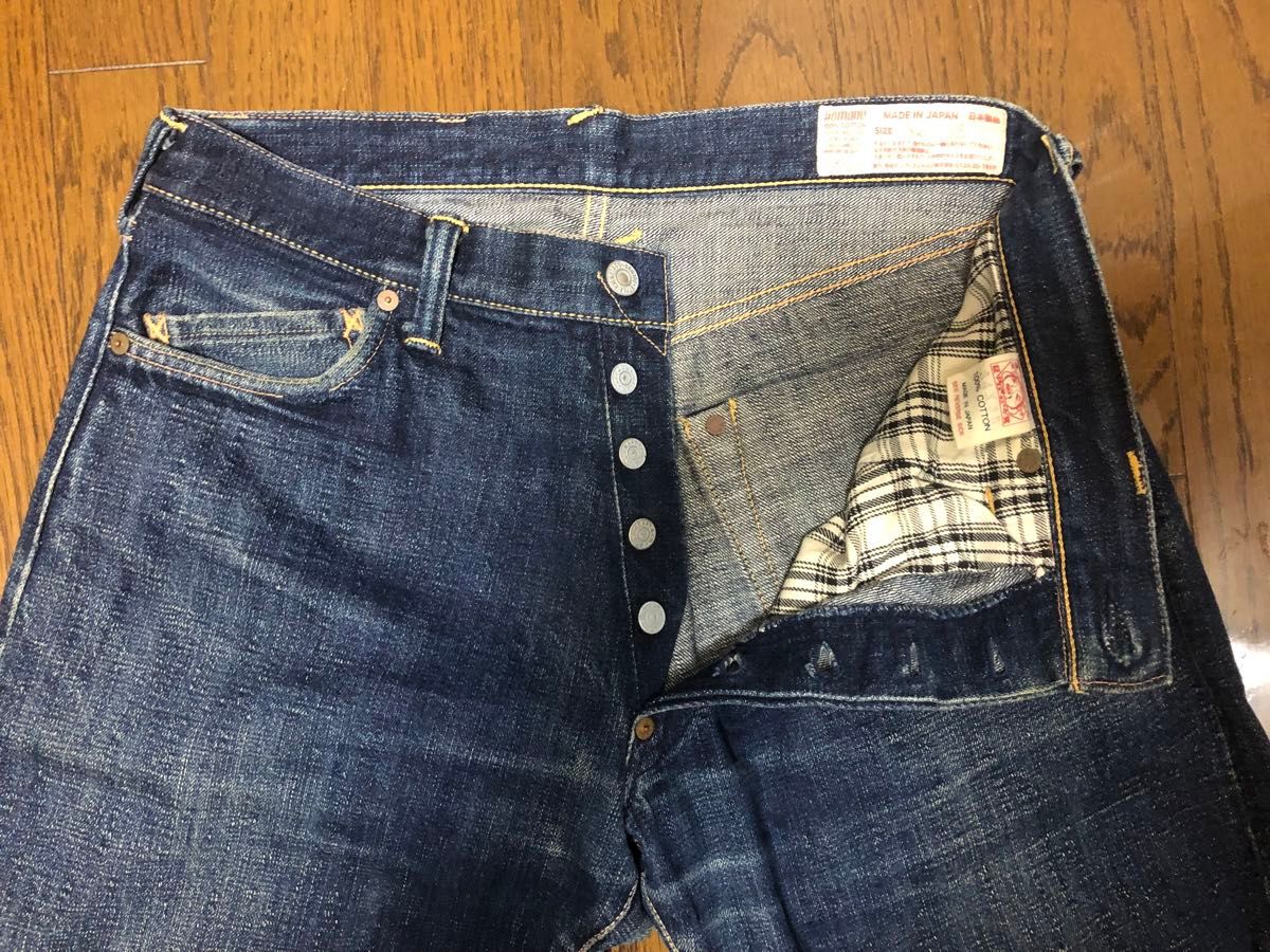 エヴィス Lot 2007 No1 新 恵美寿神頭 日本製濃紺 W34 EVISU エヴィス Lot 2007 No1 新 恵美寿神頭 日本製濃紺 W34 EVISU