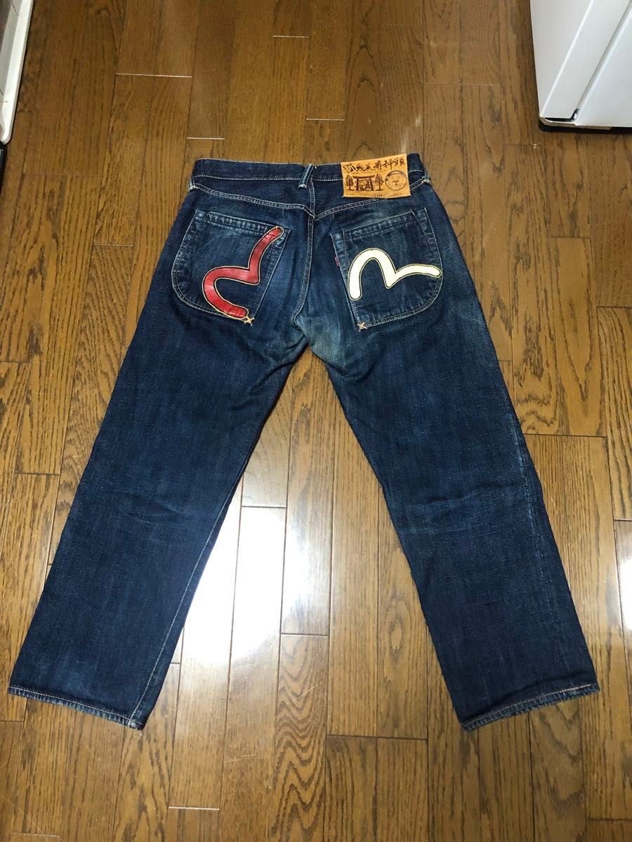 エヴィス Lot 2007 No1 新 恵美寿神頭 日本製濃紺 W34 EVISU エヴィス Lot 2007 No1 新 恵美寿神頭 日本製濃紺 W34 EVISU