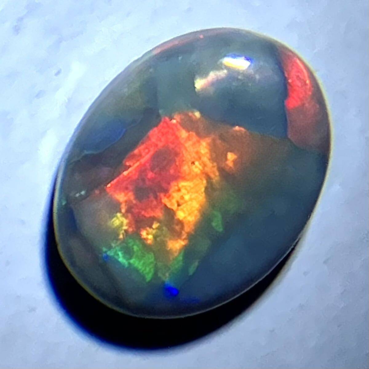 バタグルミ化石　③ ルチルイントパーズ ペアシェイプ ブラジル産 3.62ct 【251004-3104