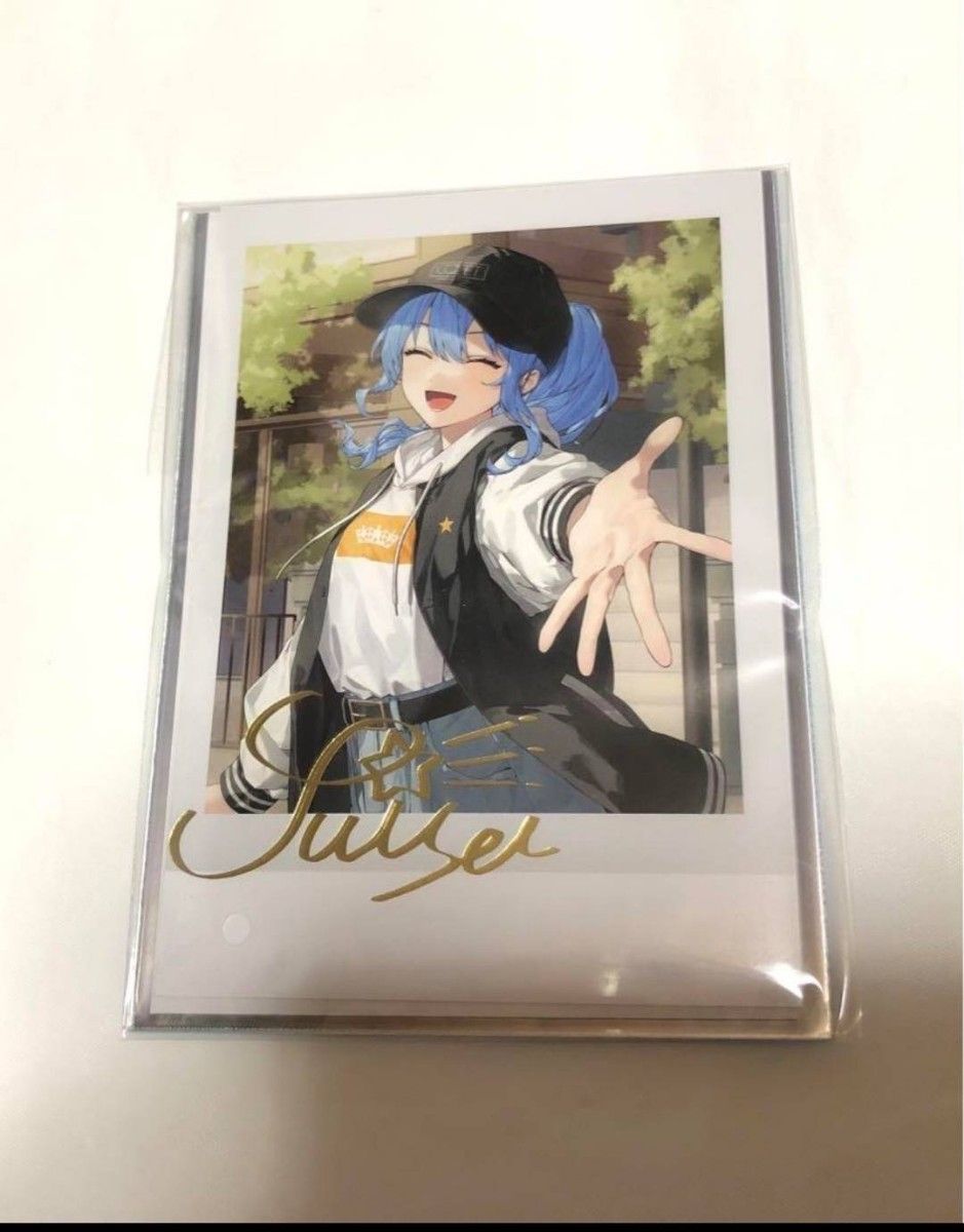 星街すいせい 誕生日&活動6周年記念 複製箔押しサイン入り 星街すいせい 誕生日&活動6周年記念 複製箔押しサイン入り