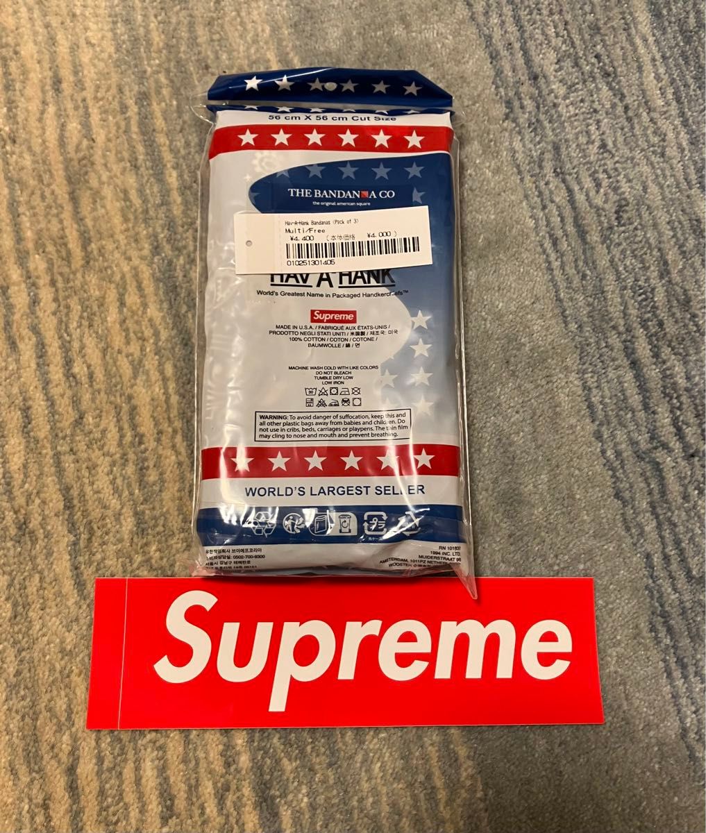 Supreme Hav-A-Hank Bandanas (Pack of 3) シュプリーム Supreme Hav-A-Hank Bandanas (Pack of 3) シュプリーム