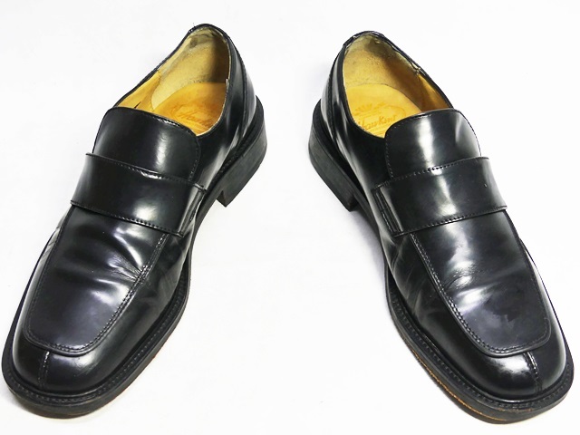  быстрое решение * Италия производства HAWKINS*26cm кожа Loafer Hawkins мужской 42 черный натуральная кожа туфли без застежки натуральная кожа платье кожа обувь бизнес каблук 