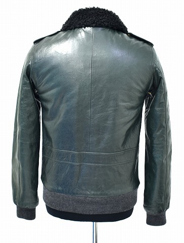 SWAGGER (スワッガー) WINKLE LEATHER JACKET ボア付きレザーブルゾン ジャケット 3M THINSULATE シンサレート ボア M