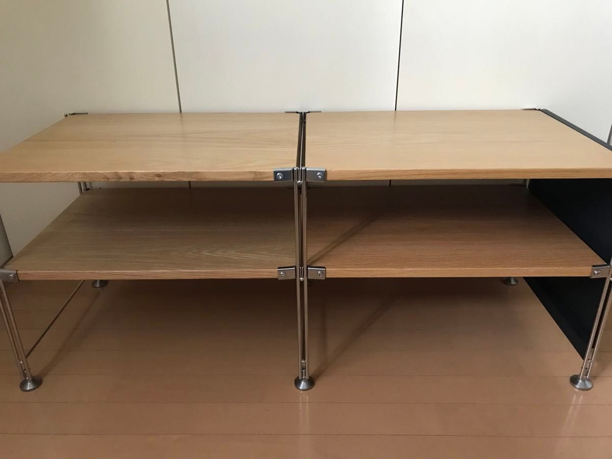 無印良品 MUJI ユニットシェルフ オーク材 ミニ TV台 AVラック 無印良品 MUJI ユニットシェルフ オーク材 ミニ TV台 AVラック