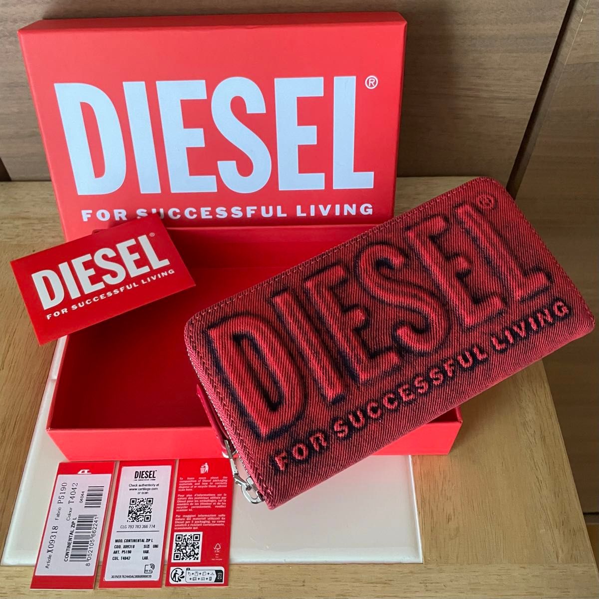 ディーゼル DIESEL デニム ロゴ 長財布 レッド|Yahoo!フリマ ディーゼル DIESEL デニム ロゴ 長財布 レッド|Yahoo!フリマ