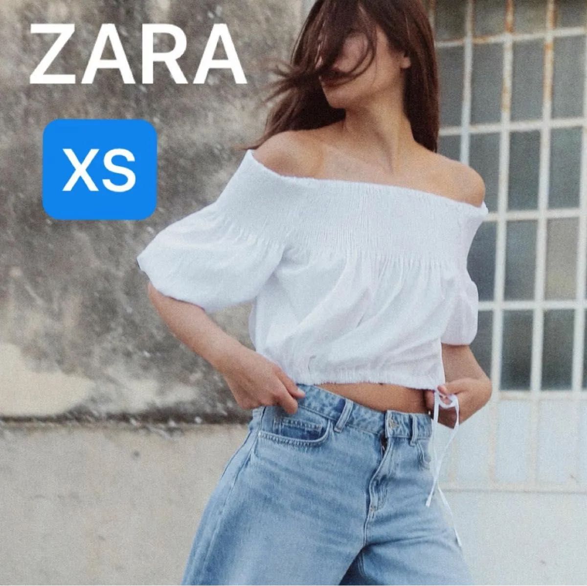 ZARA】 新品タグ付き ストレッチディテール オフショルダー ZARA】 新品タグ付き ストレッチディテール オフショルダー