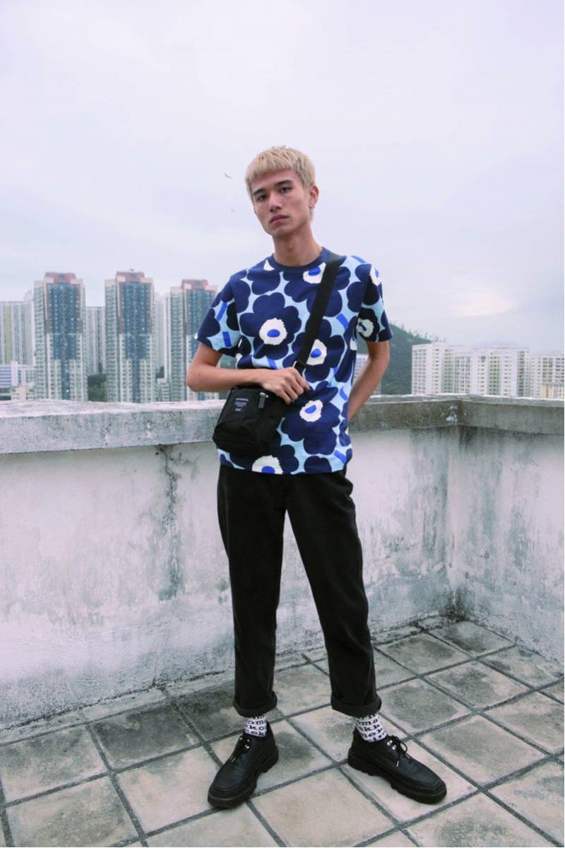 マリメッコ キオスキ Marimekko Kioski Tシャツ M ブルー 青 ウニッコ