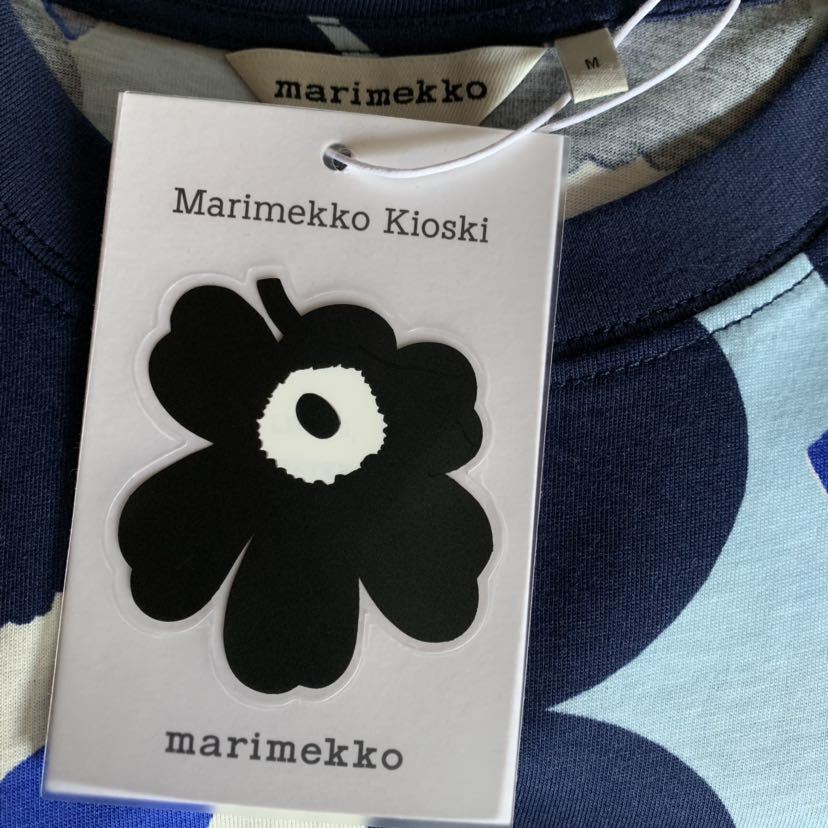 マリメッコ キオスキ Marimekko Kioski Tシャツ M ブルー 青 ウニッコ マリメッコキオスキ MarimekkoKioski 半袖Tシャツ 半袖カットソー_画像6