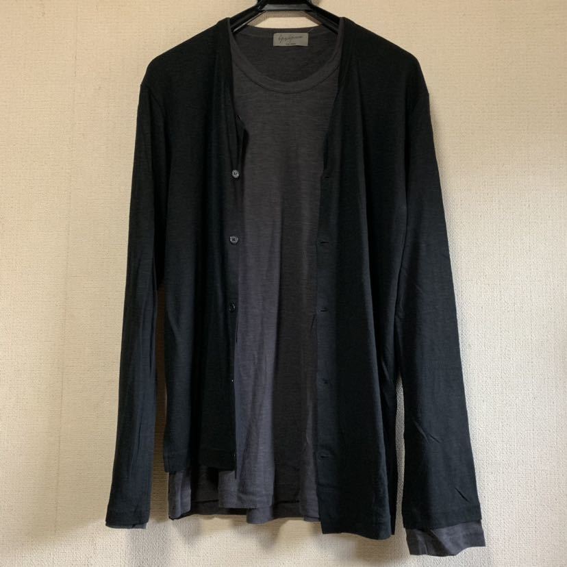 ヨウジヤマモトプールオム カーディガン ニット カットソー YOHJI