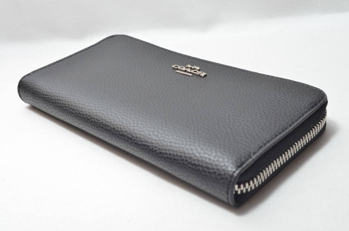 新品 COACH コーチ 財布 ブラック メンズ 長財布 正規品 男性用 新品 COACH コーチ 財布 ブラック メンズ 長財布 正規品 男性用
