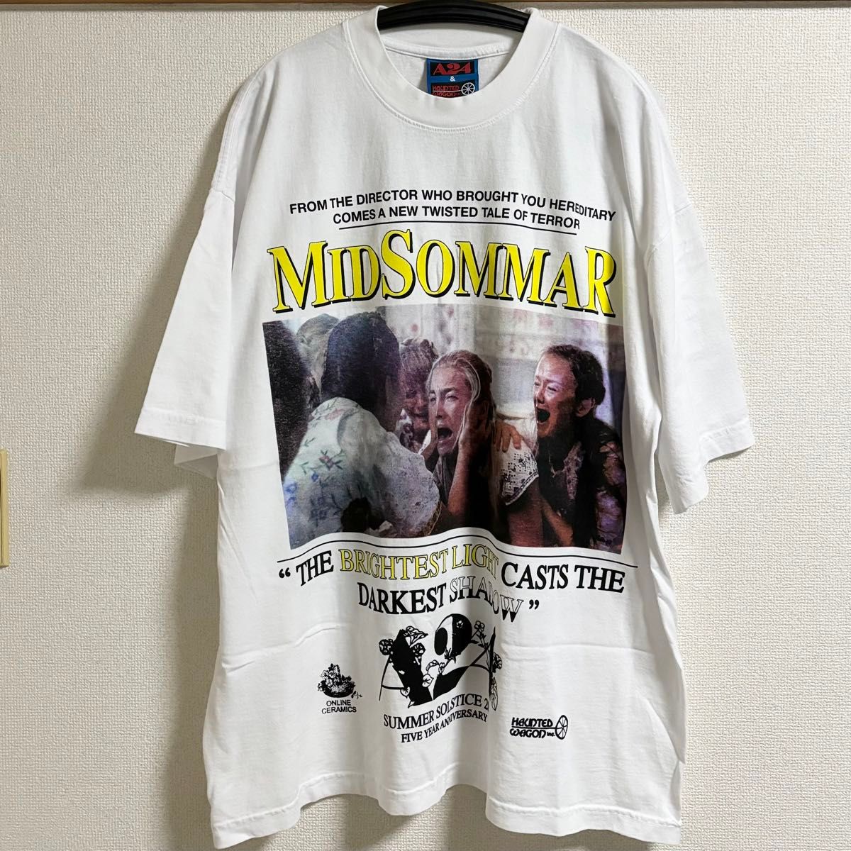 XLサイズ 新品 Midsommar White ミッドサマー A24 Tシャツ XLサイズ 新品 Midsommar White ミッドサマー A24 Tシャツ