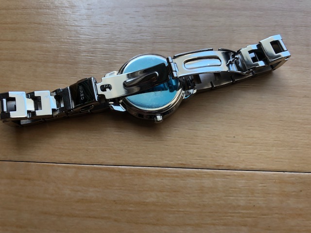 レア 良品程度 SEIKO セイコー WIRED ワイアード カットガラス デイト シルバー文字盤 7N82-0GL0 純正ブレス クオーツ レディース 腕時計_画像7