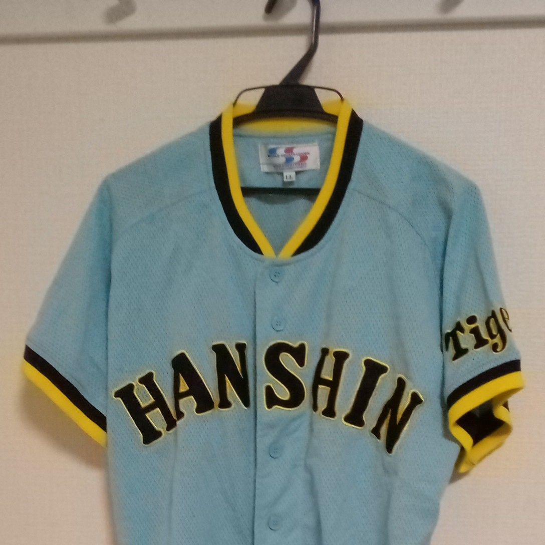 中古品 阪神タイガース ビジターユニフォーム 水色|Yahoo 中古品 阪神タイガース ビジターユニフォーム 水色|Yahoo