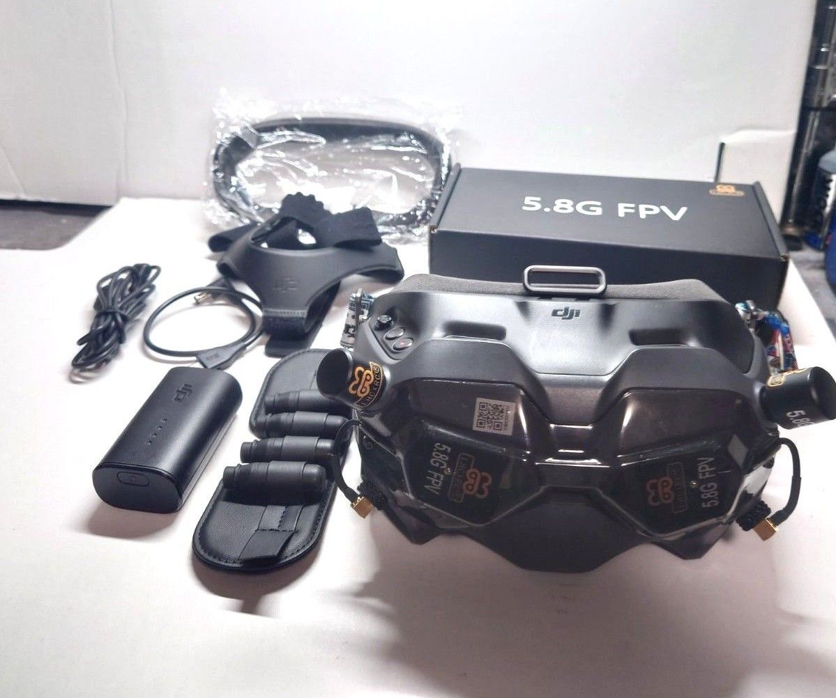 DJI FPV dji goggles v2 ゴーグル+LHCXRC製5 8GHzアンテナ DJI FPV dji goggles v2 ゴーグル+LHCXRC製5 8GHzアンテナ