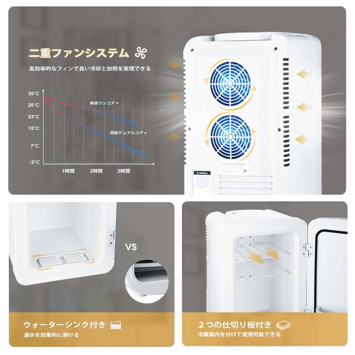 W173新貨保冷庫冰箱小型冷暖庫10L 迷你冰箱-9℃￣60℃保溫·保冷兩用保冷箱 便當家庭車載AC DC 電源進口輕量    原文:W173 新品 保冷庫 冷蔵庫 小型 冷温庫 10L ミニ冷蔵庫 －9℃~60℃ 保温・保冷両用 保冷ボックス お弁当 家庭 車載 AC DC 電源輸入 軽量