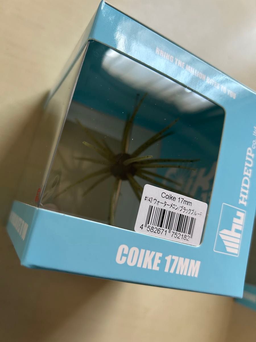 新品未開封 箱付き ハイドアップ ワーム COIKE17MMコイケ 9個 新品未開封 箱付き ハイドアップ ワーム COIKE17MMコイケ 9個