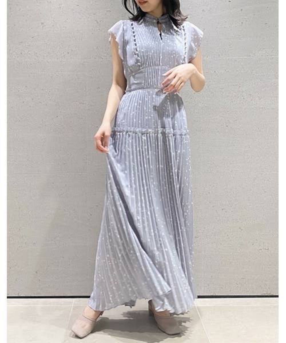 【美品】SNIDEL スナイデル プリーツロングワンピース ライトブルー 1 美品 SNIDEL スナイデル プリーツロングワンピース LBLU ライト