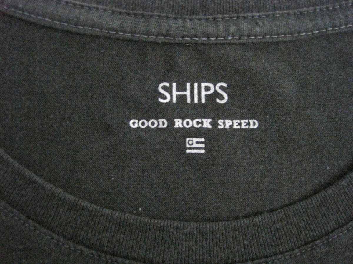 SHIPS Ships ×GOOD ROCK SPEEDgdo lock Speed print T-shirt F size 
