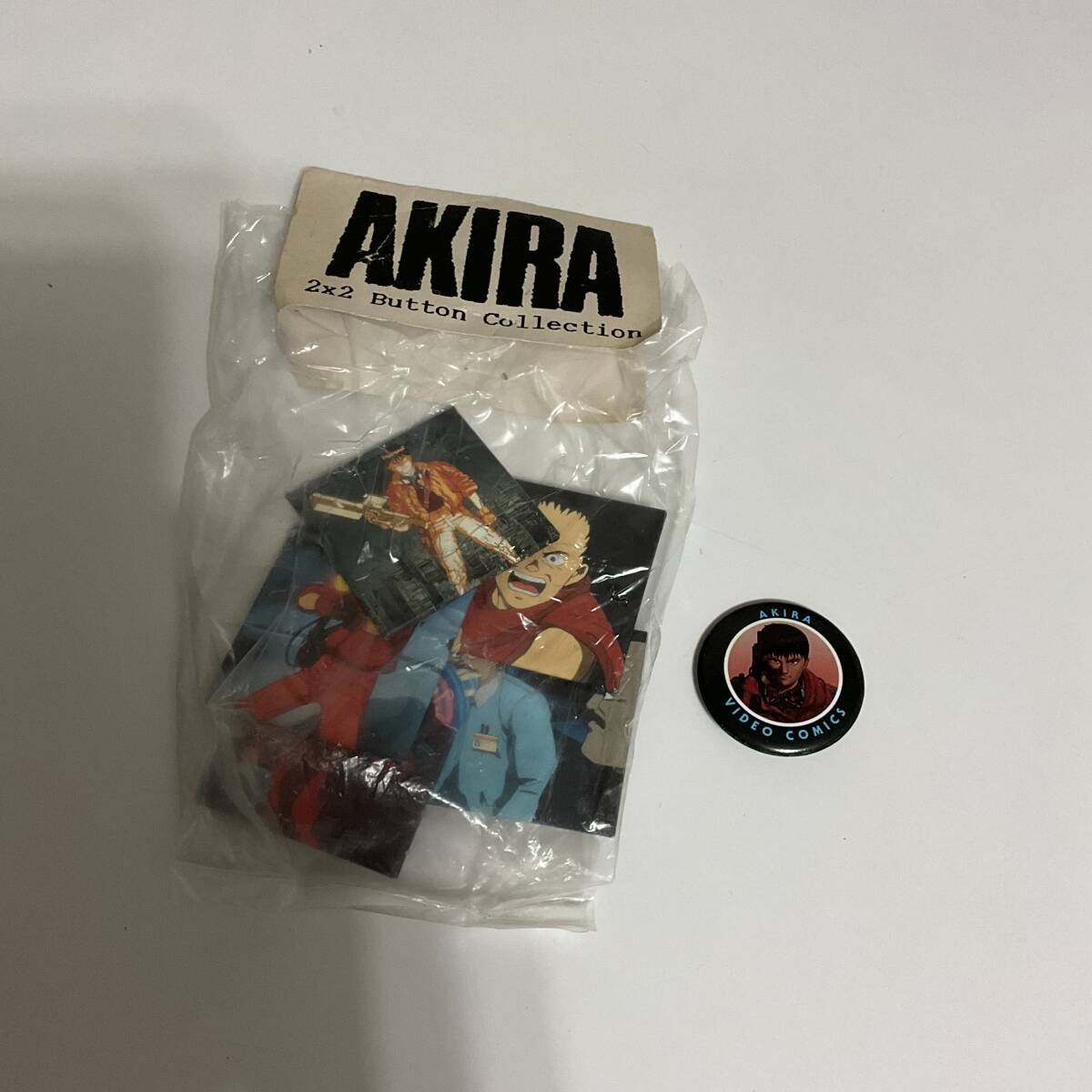 デッドストック AKIRA 大友克洋 缶バッジ 90s 当時 当時もの 1989-90s AKIRA 缶バッジ デッドストック 6種セット
