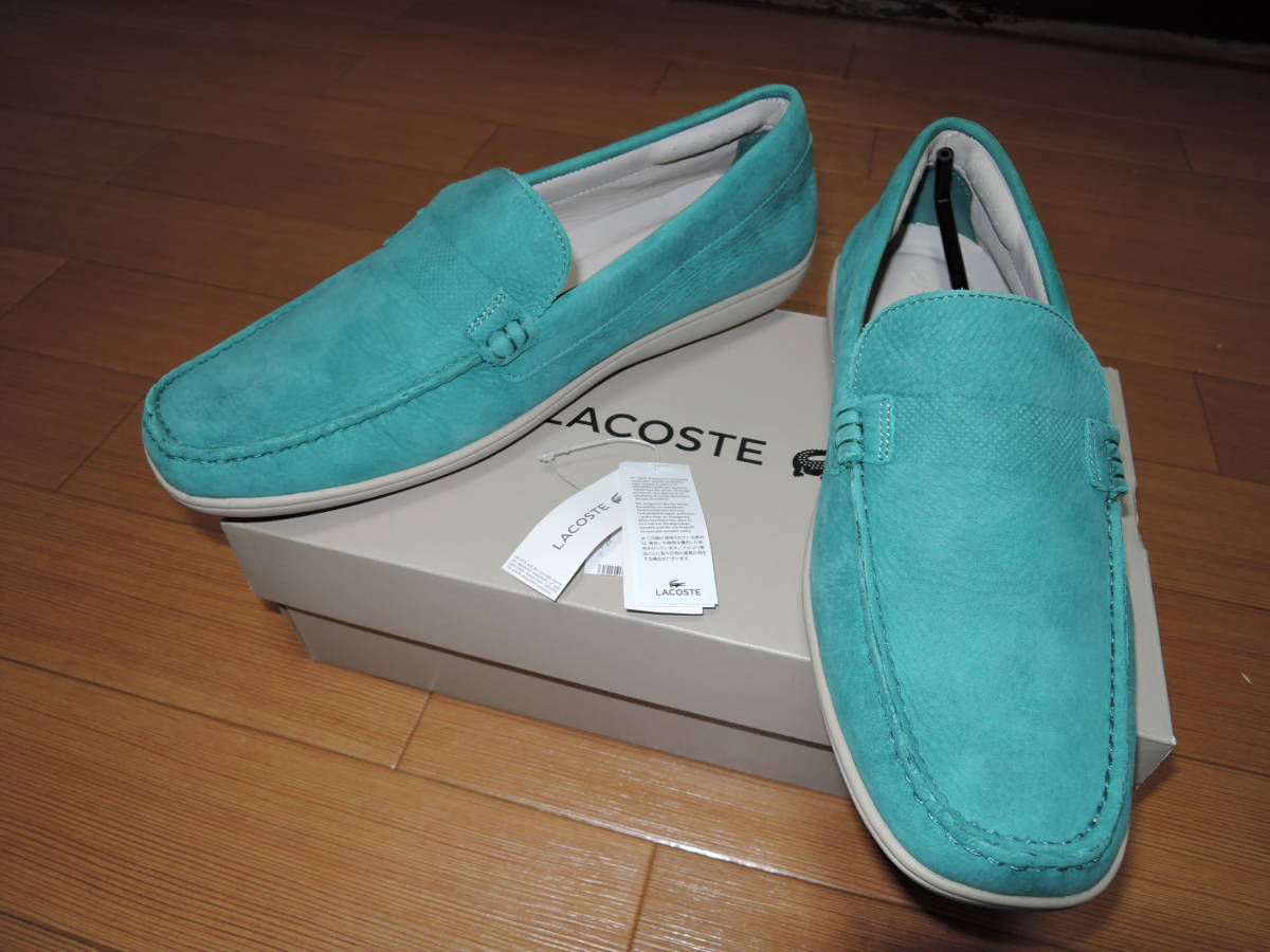  новый товар Lacoste LACOSTE Loafer 8.5 кожа кожа n задний обувь спортивные туфли / обычная цена 22000 иен 