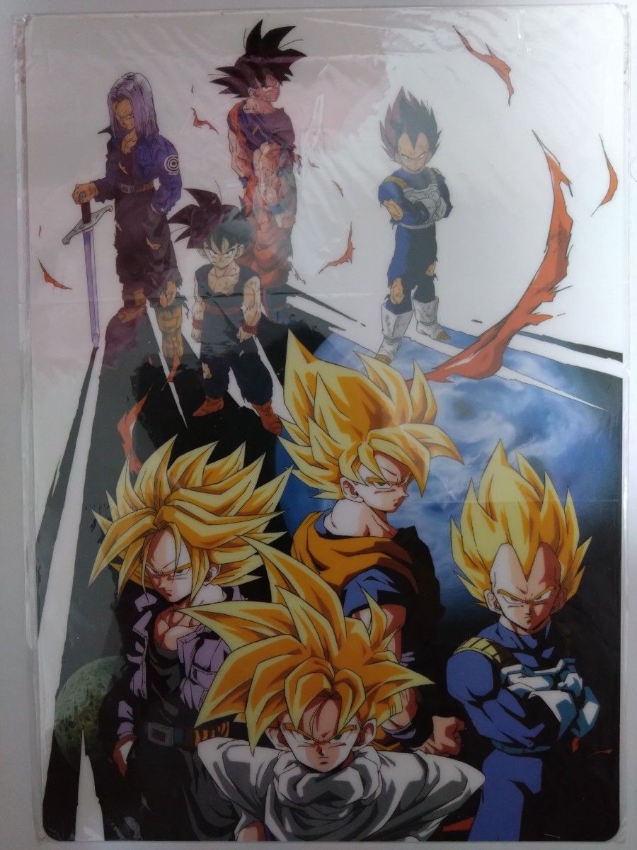 90s ドラゴンボールZ 下敷き 孫悟空 悟飯 べジータ トランクス Z戦士 90s ドラゴンボールZ 下敷き 孫悟空 悟飯 べジータ トランクス Z