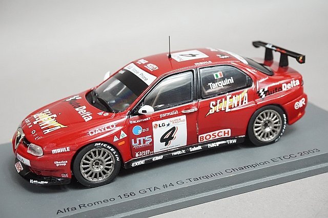 Spark スパーク 1/43 ALFA ROMEO アルファロメオ 156 GTA ETCC チャンピオン 2003 #4 S0452