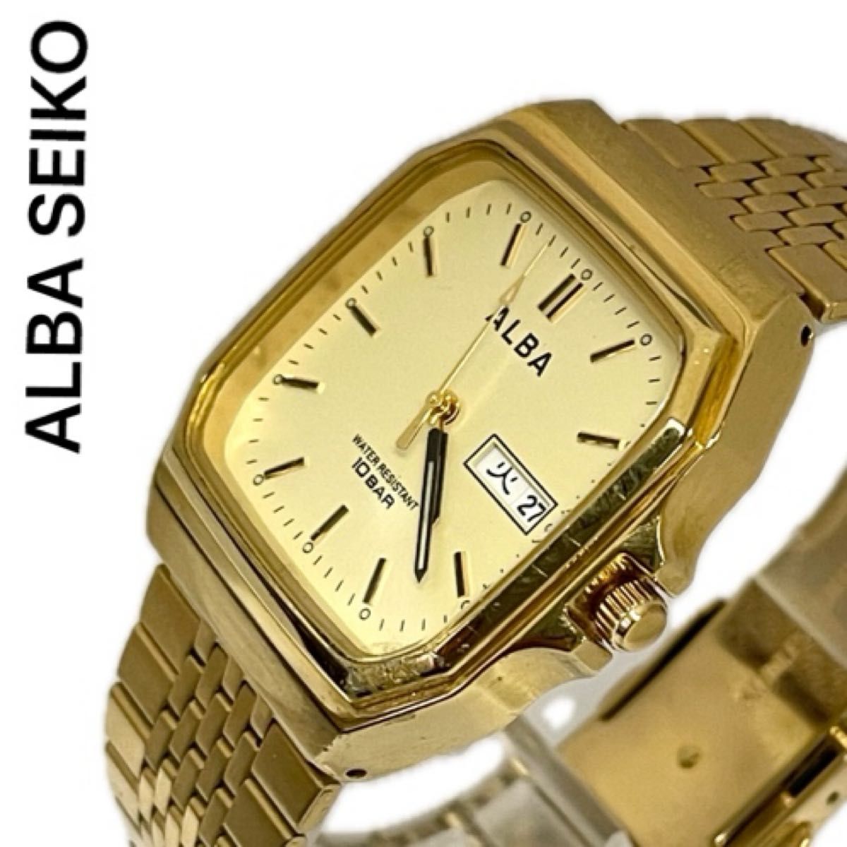 稼働 SEIKO ALBA メンズ腕時計 セイコー アルバ デイデイト 稼働 SEIKO ALBA メンズ腕時計 セイコー アルバ デイデイト