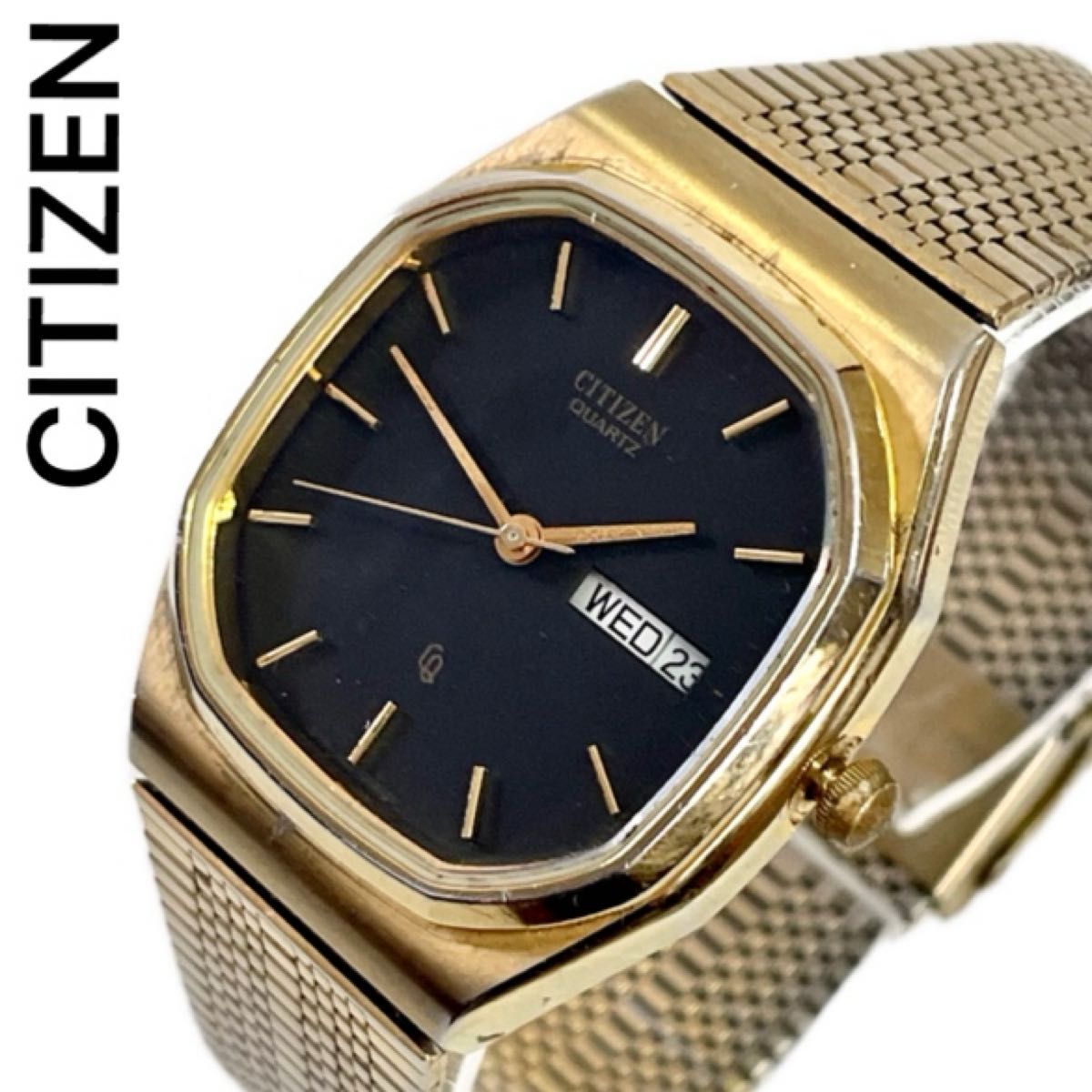 稼働 CITIZEN CQ ヴィンテージ クオーツ シチズン メンズ腕時計 稼働 CITIZEN CQ ヴィンテージ クオーツ シチズン メンズ腕時計