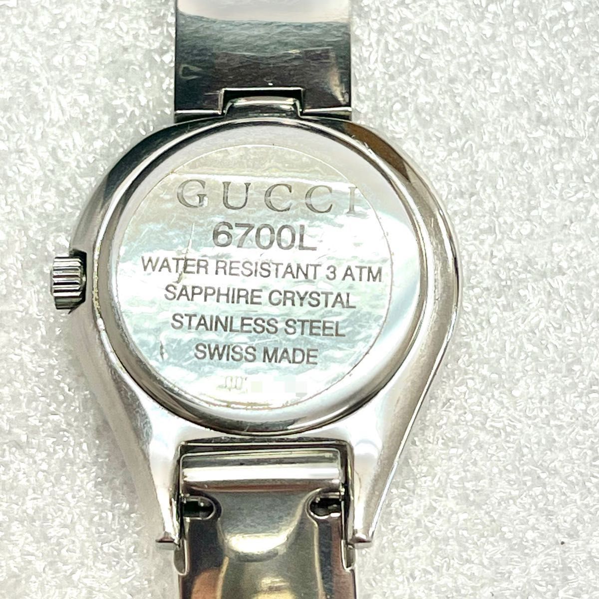 稼働 良品 GUCCI 6700L ミラー文字盤 グッチ 時計 付属品 稼働 良品 GUCCI 6700L ミラー文字盤 グッチ 時計 付属品