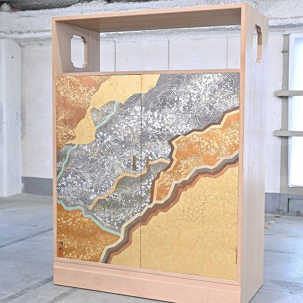 最高級 松創 180万 米谷旭秋 着物箪笥 すかし絵 総桐衣裳箪笥 最高級 松創 180万 米谷旭秋 着物箪笥 すかし絵 総桐衣裳箪笥