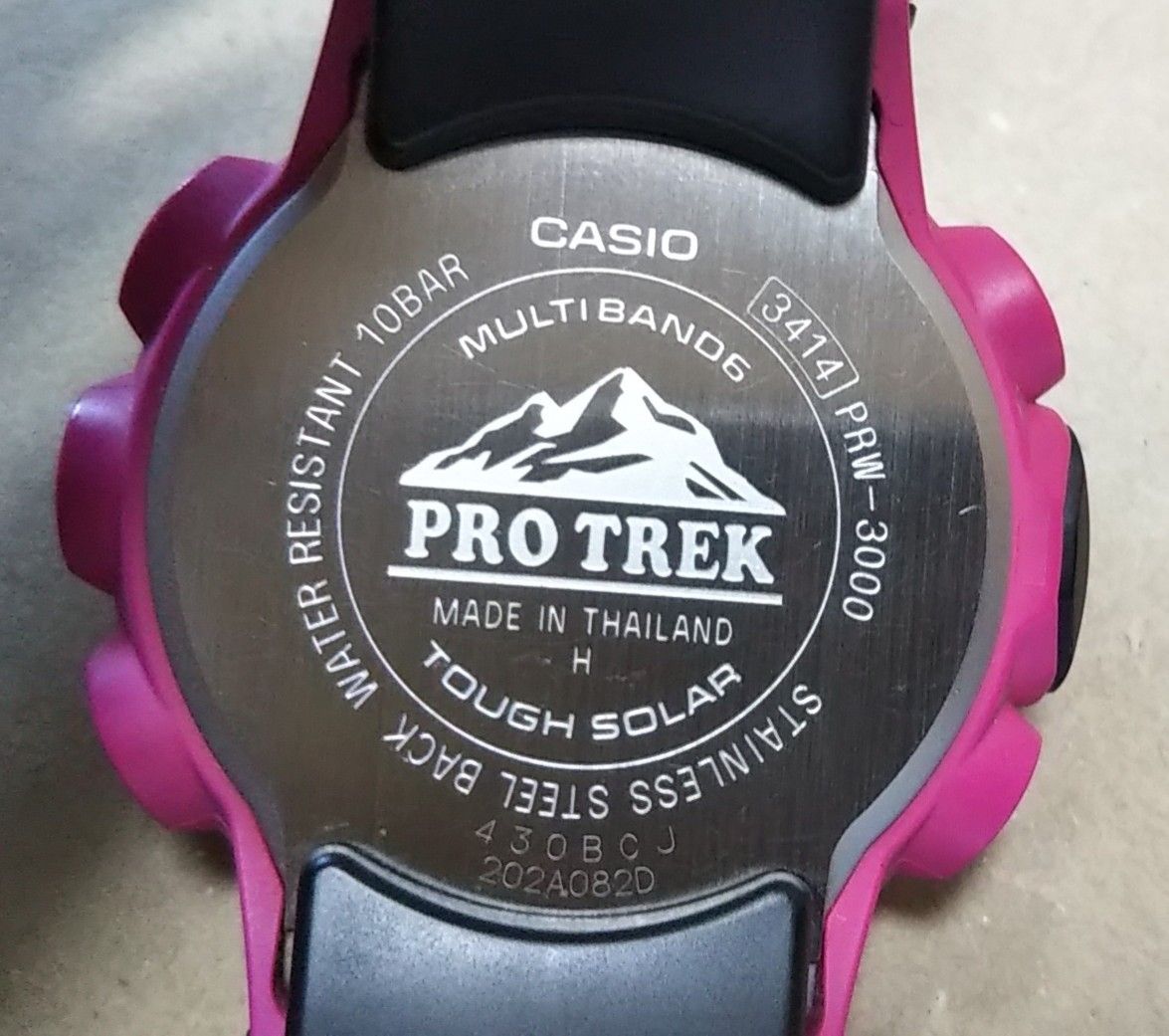 電池新品 CASIO PROTREK プロトレック PRW-3000-4B 電波 電池新品 CASIO PROTREK プロトレック PRW-3000-4B 電波