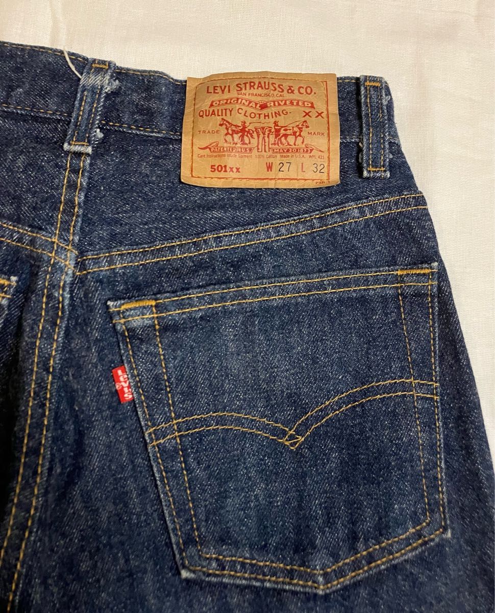 濃紺 vintage ヴィンテージ リーバイス501 USA製 毛羽立ち 濃紺 vintage ヴィンテージ リーバイス501 USA製 毛羽立ち