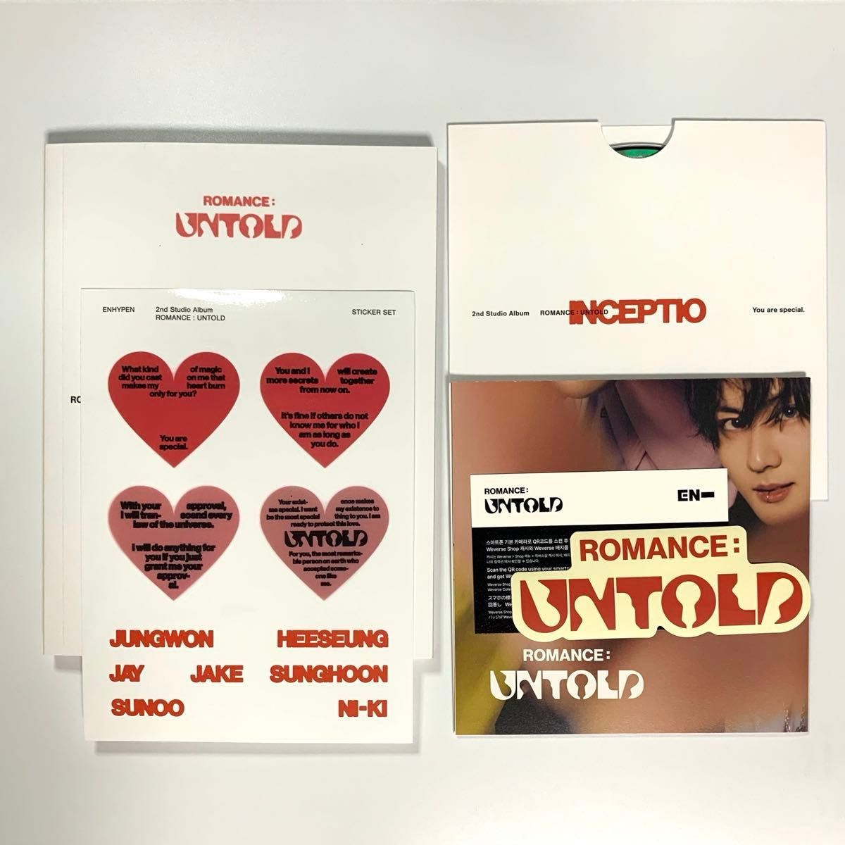 ENHYPEN 『ROMANCE UNTOLD』INCEPTIO Ver ソンフン コンプ ENHYPEN 『ROMANCE UNTOLD』INCEPTIO Ver ソンフン コンプ