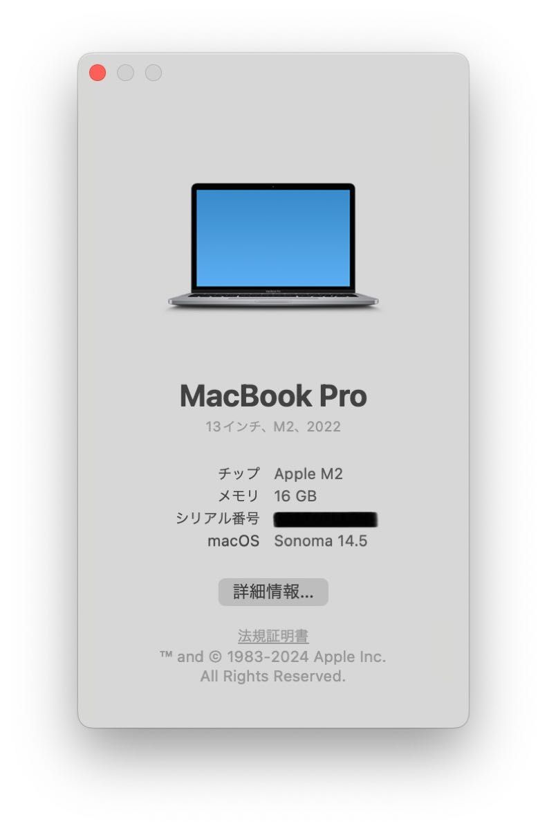 MacBook Pro M2 16GB/256GB 2022 スペースグレイ|Yahoo!フリマ MacBook Pro M2 16GB/256GB 2022 スペースグレイ|Yahoo!フリマ