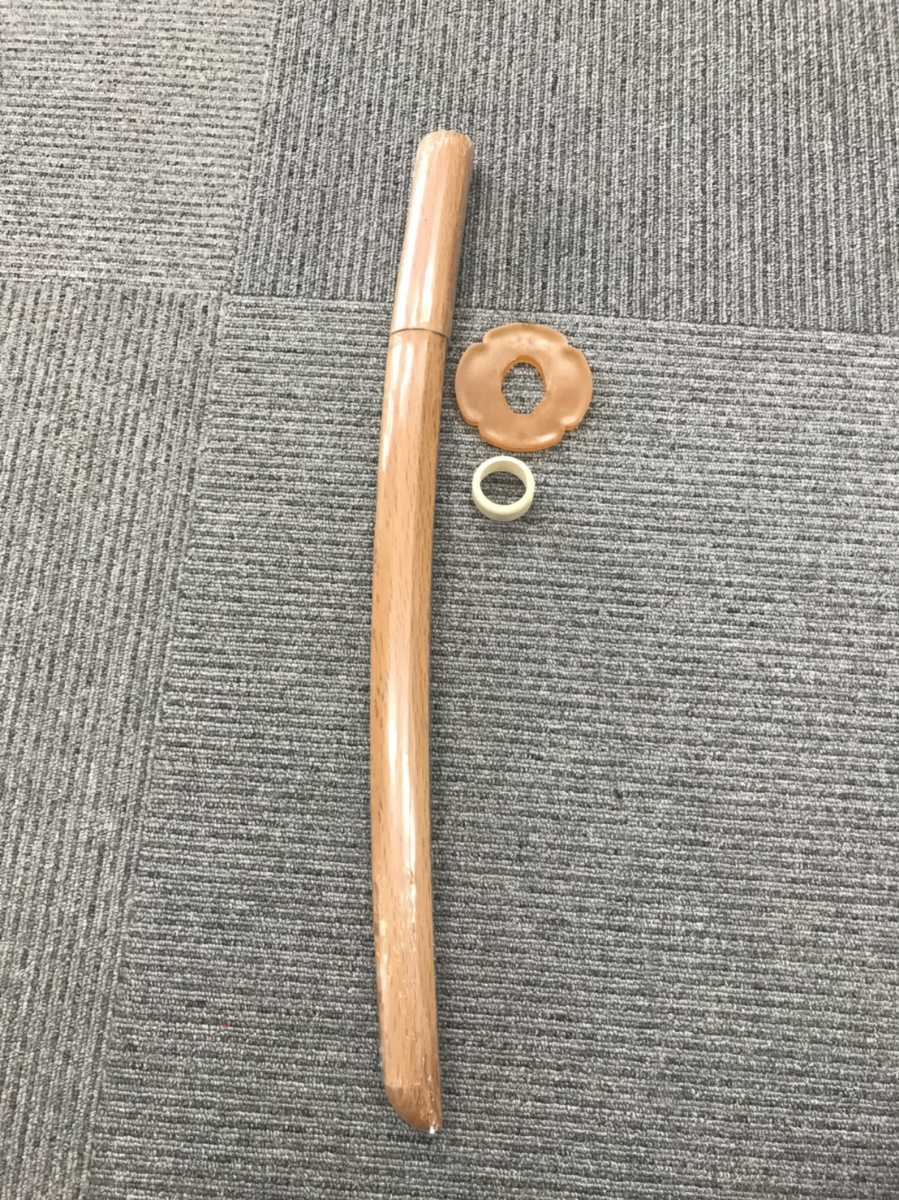 本枇杷 木刀 木剣 全長約101cm 重量約462g 杢目磨き出し 無着色 本枇杷 木刀 木剣 全長約101cm 重量約462g 杢目磨き出し 無着色