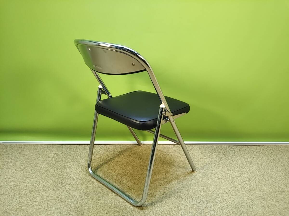 折りたたみイス パイプ椅子 コクヨ S-1032 黒色 中古 A-428 折りたたみイス パイプ椅子 コクヨ S-1032 黒色 中古 A-428