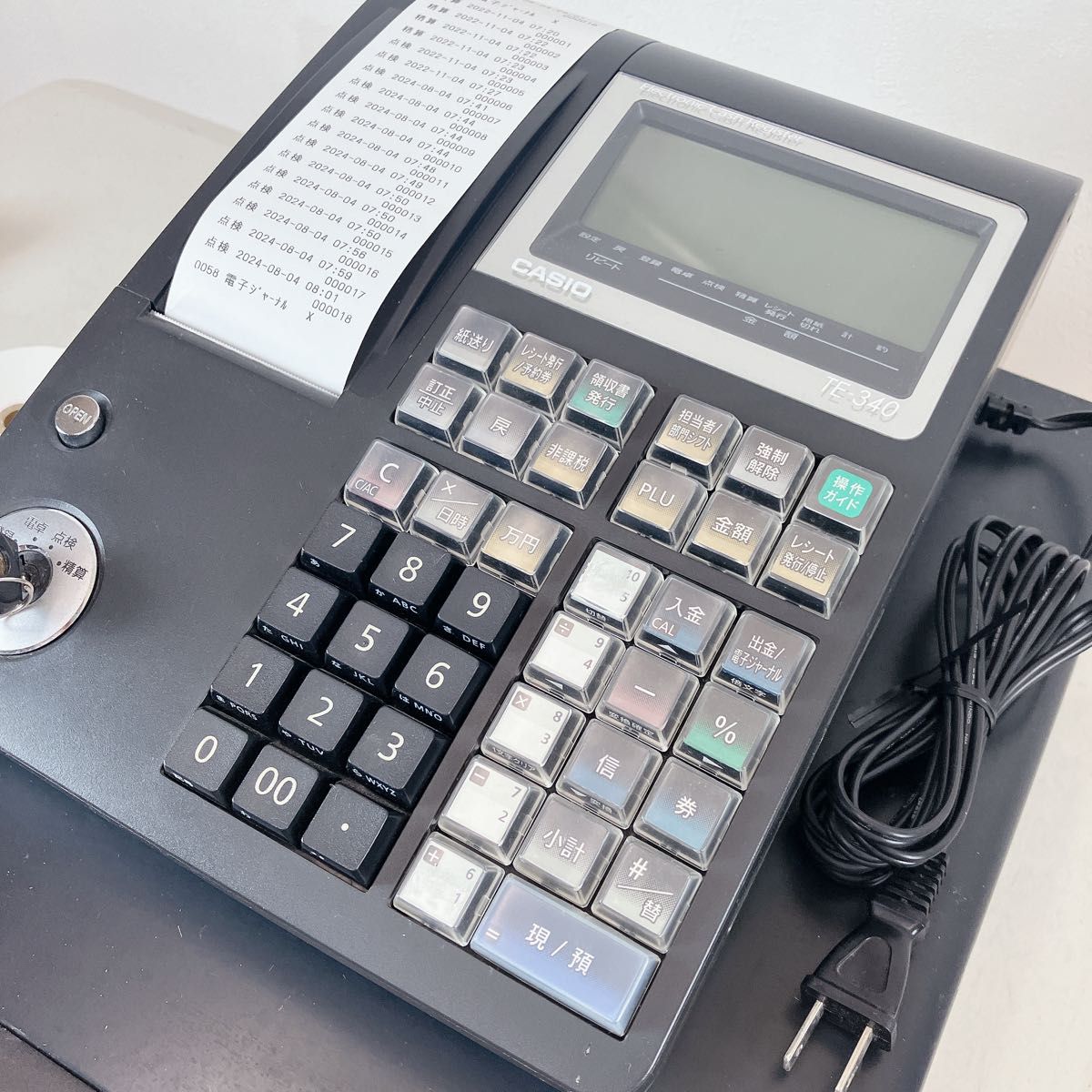 カシオ レジスター TE-340 レシート2個付き|Yahoo!フリマ(旧 カシオ レジスター TE-340 レシート2個付き|Yahoo!フリマ(旧