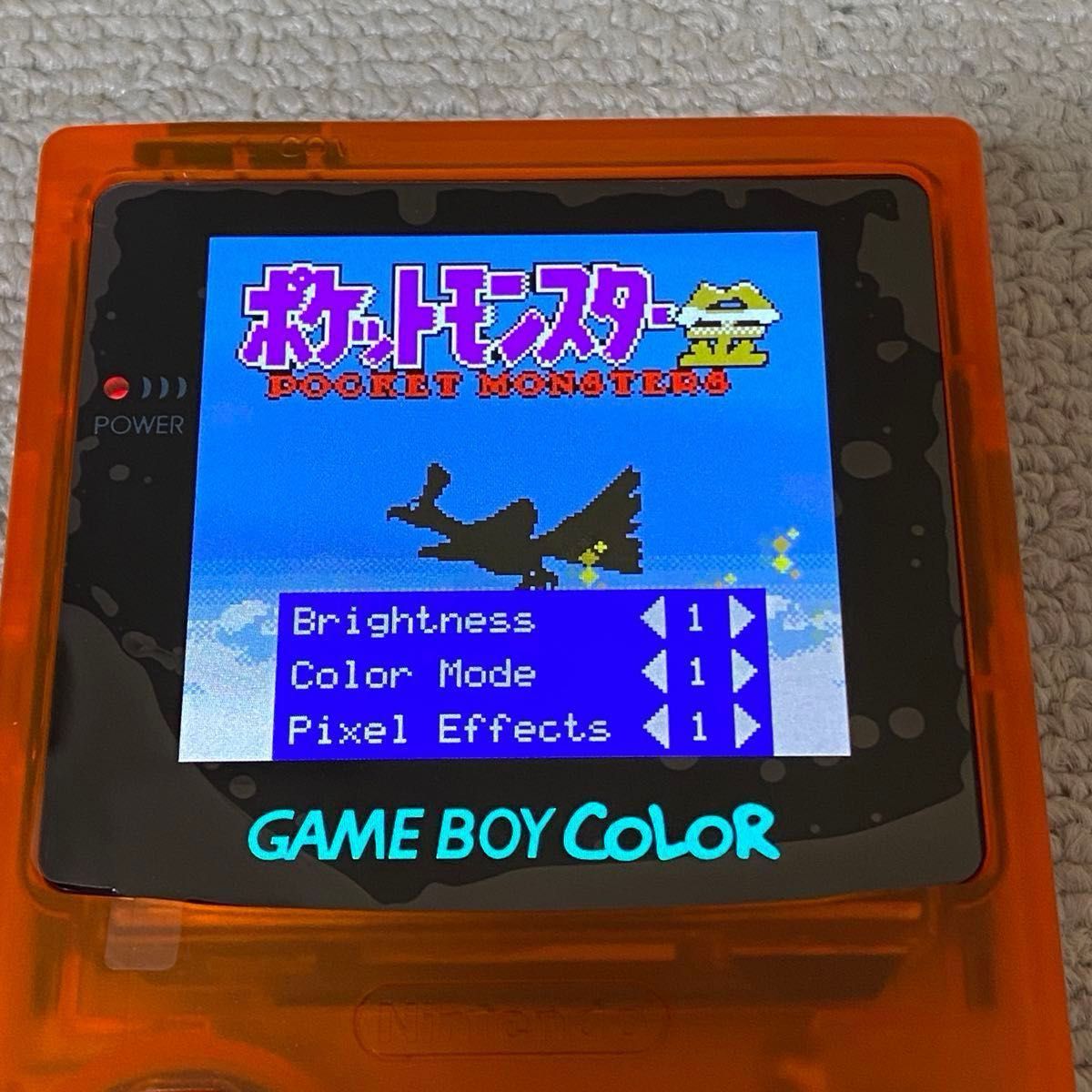 ゲームボーイカラー クリアオレンジ OLED 有機EL カスタム 外装 ゲームボーイカラー クリアオレンジ OLED 有機EL カスタム 外装
