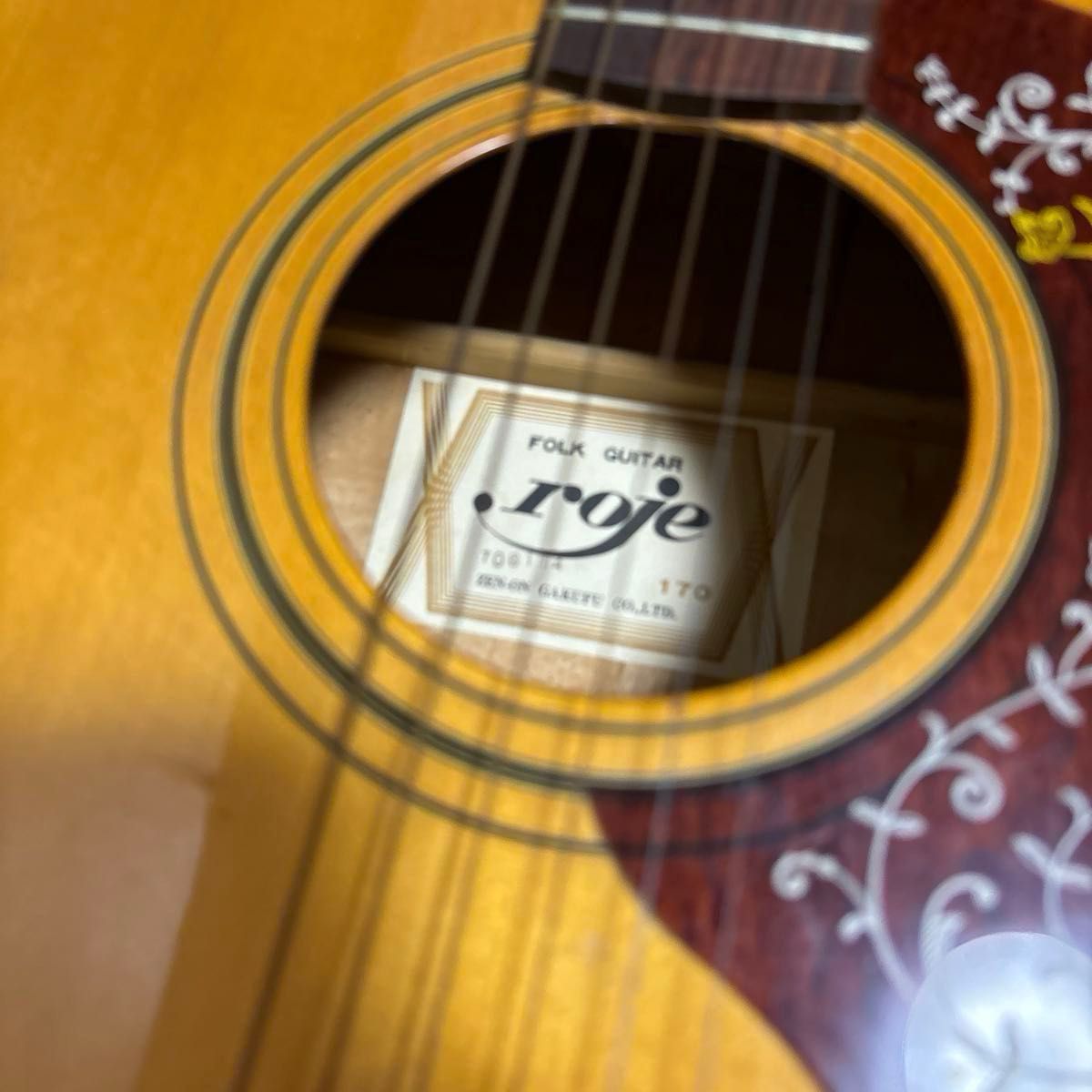 激レア roje アコースティックギター ハミングバードタイプ 激レア roje アコースティックギター ハミングバードタイプ