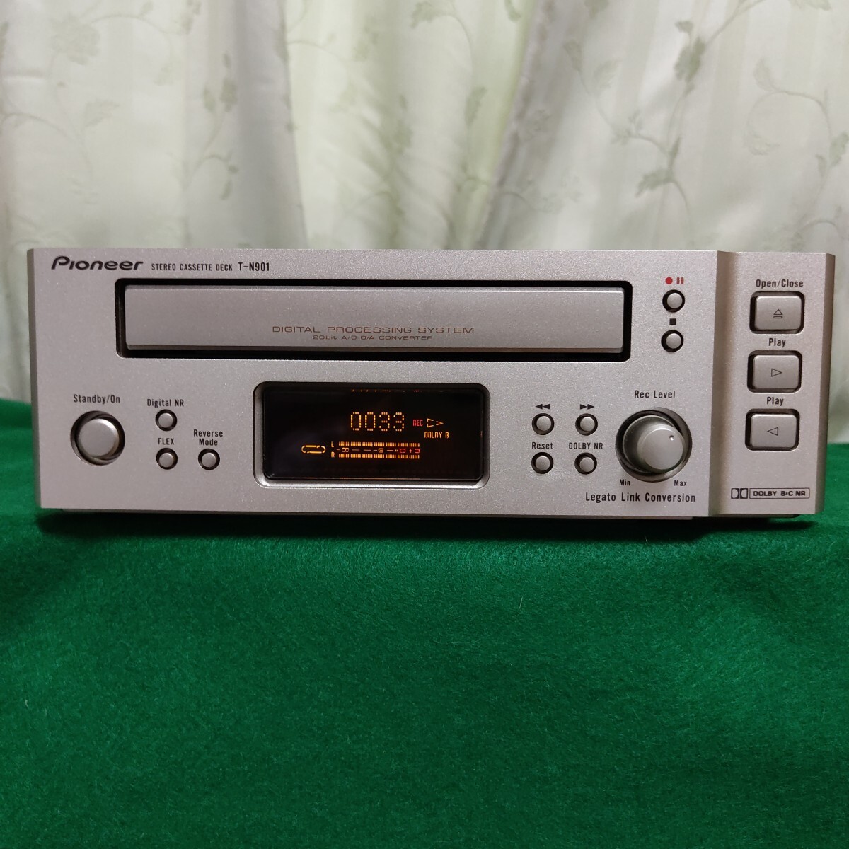 音出し動作品【PIONEERカセットデッキT-N901】いろ色メンテ、全ベルト交換、再録良好、パイオニア