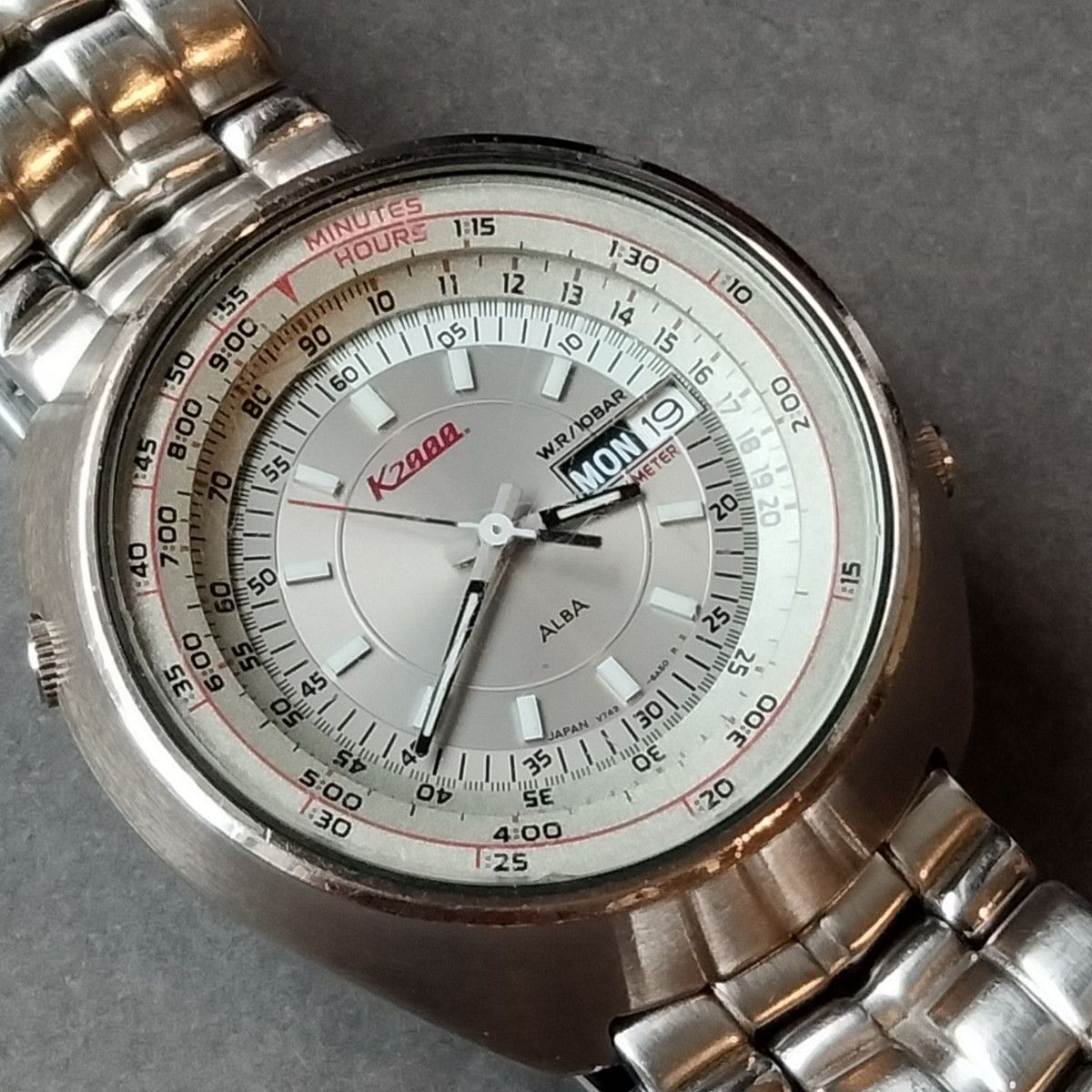 希少・稼働品】1997年製 SEIKO ALBA K2000 ラリーメーター 希少・稼働品】1997年製 SEIKO ALBA K2000 ラリーメーター