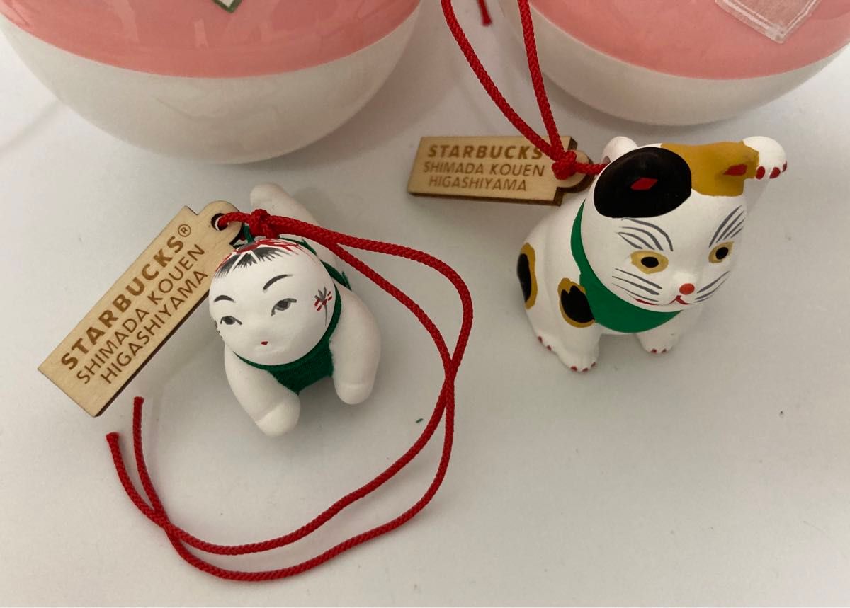 スターバックス 京都3店舗限定『福玉』縁起物チャーム『招き猫土 スターバックス 京都3店舗限定『福玉』縁起物チャーム『招き猫土