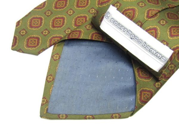 courreges( Courreges ) silk necktie fine pattern pattern Italy made 844830C184R23