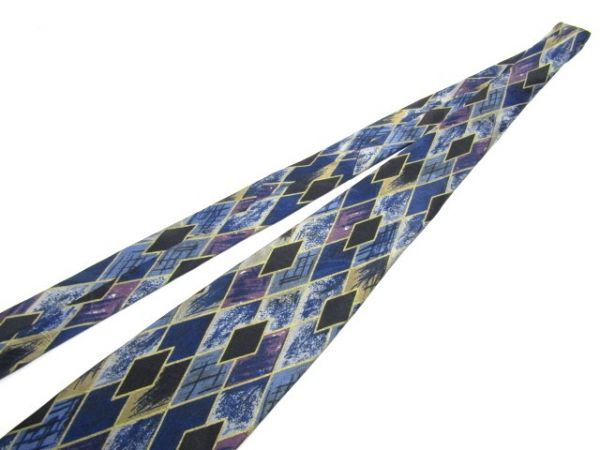 GIORGIO SISTINA(joru geo sis tea na) silk necktie ../ art pattern Italy made 844956C173R14