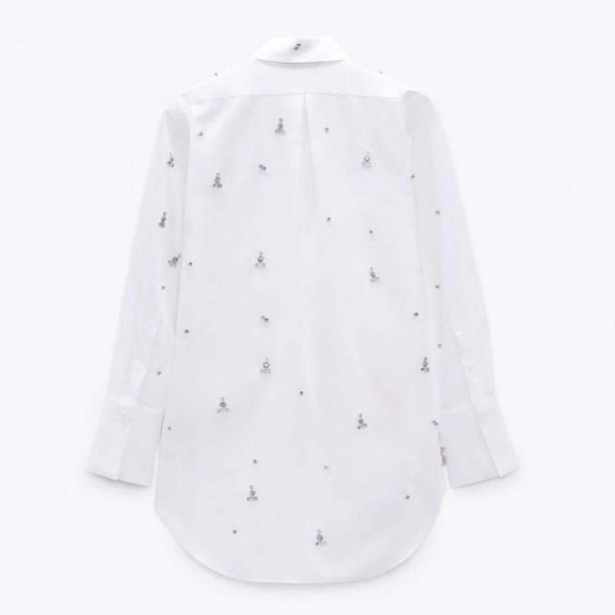 新品訳あり ZARA ザラ ジュエリーストーン付き オーバーサイズ 新品訳あり ZARA ザラ ジュエリーストーン付き オーバーサイズ