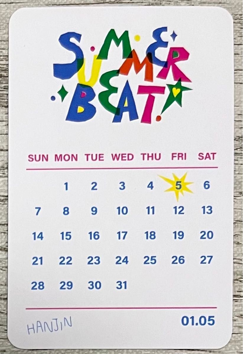 TWS HANJIN ハンジン SUMMER BEAT トレーディングカード トレカ TWS HANJIN ハンジン SUMMER BEAT トレーディングカード トレカ